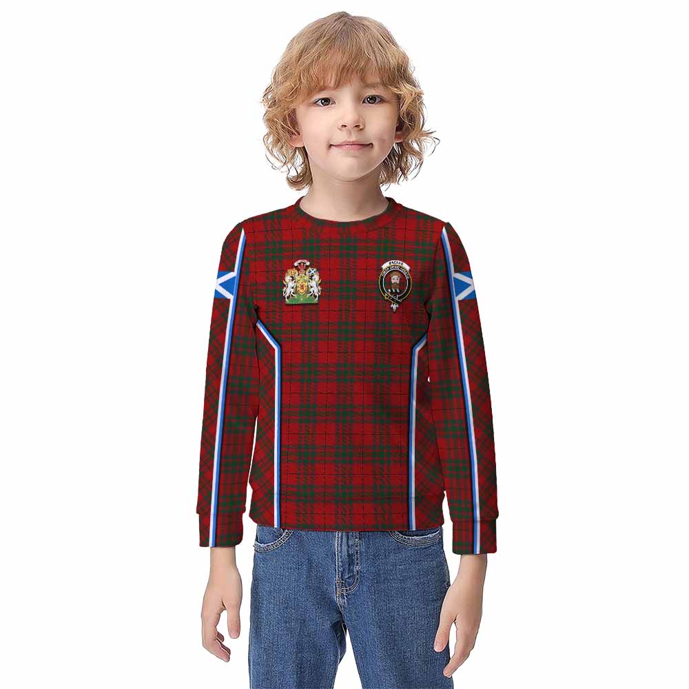 MacNab (McNab) Tartan Crest Kid Knitted Sweatshirt Scotland Coat of Arm Flag Style - Tartan Vibes Clothing