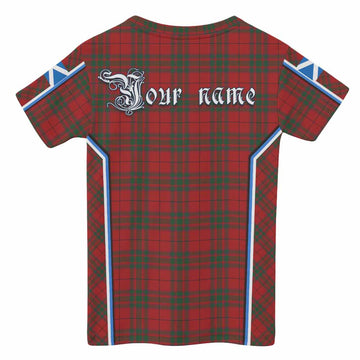 MacNab (McNab) Tartan Crest Kid T-shirt Scotland Coat of Arm Flag Style