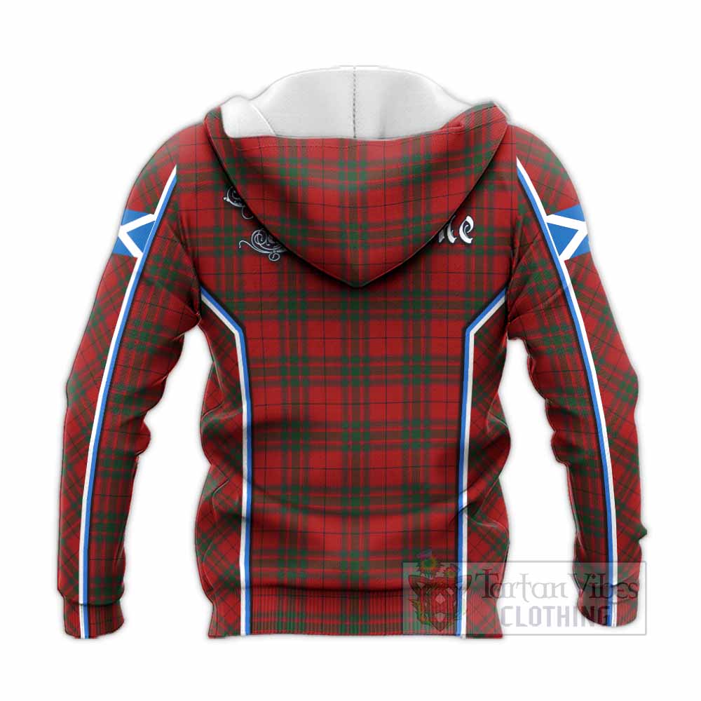 MacNab (McNab) Tartan Crest Knitted Hoodie Scotland Coat of Arm Flag Style - Tartan Vibes Clothing