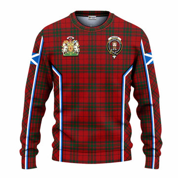 MacNab (McNab) Tartan Crest Knitted Sweater Scotland Coat of Arm Flag Style - Tartan Vibes Clothing