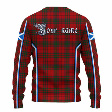 MacNab (McNab) Tartan Crest Knitted Sweater Scotland Coat of Arm Flag Style - Tartan Vibes Clothing