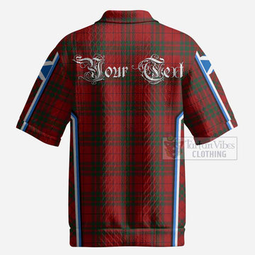MacNab (McNab) Tartan Crest Men’s Polo Sweater Top Scotland Coat of Arm Flag Style