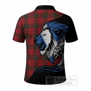 MacNab (McNab) Tartan Crest Polo Shirt Scottish Golden Lions Wave Flow
