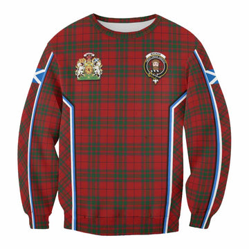 MacNab (McNab) Tartan Crest Sweatshirt Scotland Coat of Arm Flag Style