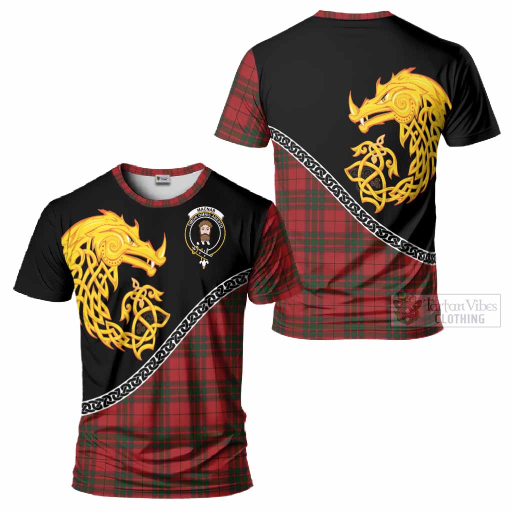 MacNab (McNab) Tartan Crest T-Shirt Legendary Dragon Knot Half Style