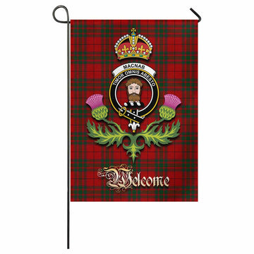 MacNab (McNab) Tartan Family Crest Garden Flag Royal Thistle Welcome Style