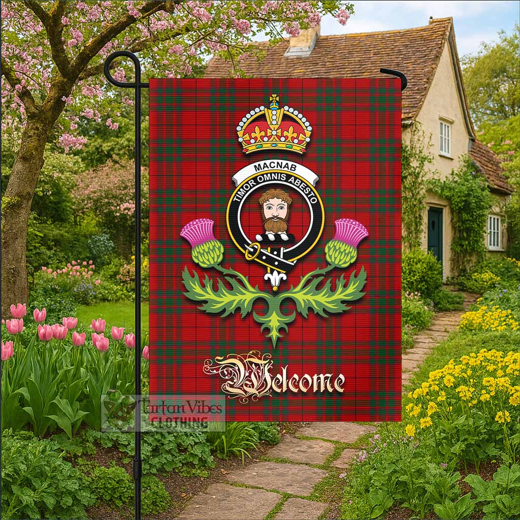MacNab (McNab) Tartan Family Crest Garden Flag Royal Thistle Welcome Style - Tartan Vibes Clothing