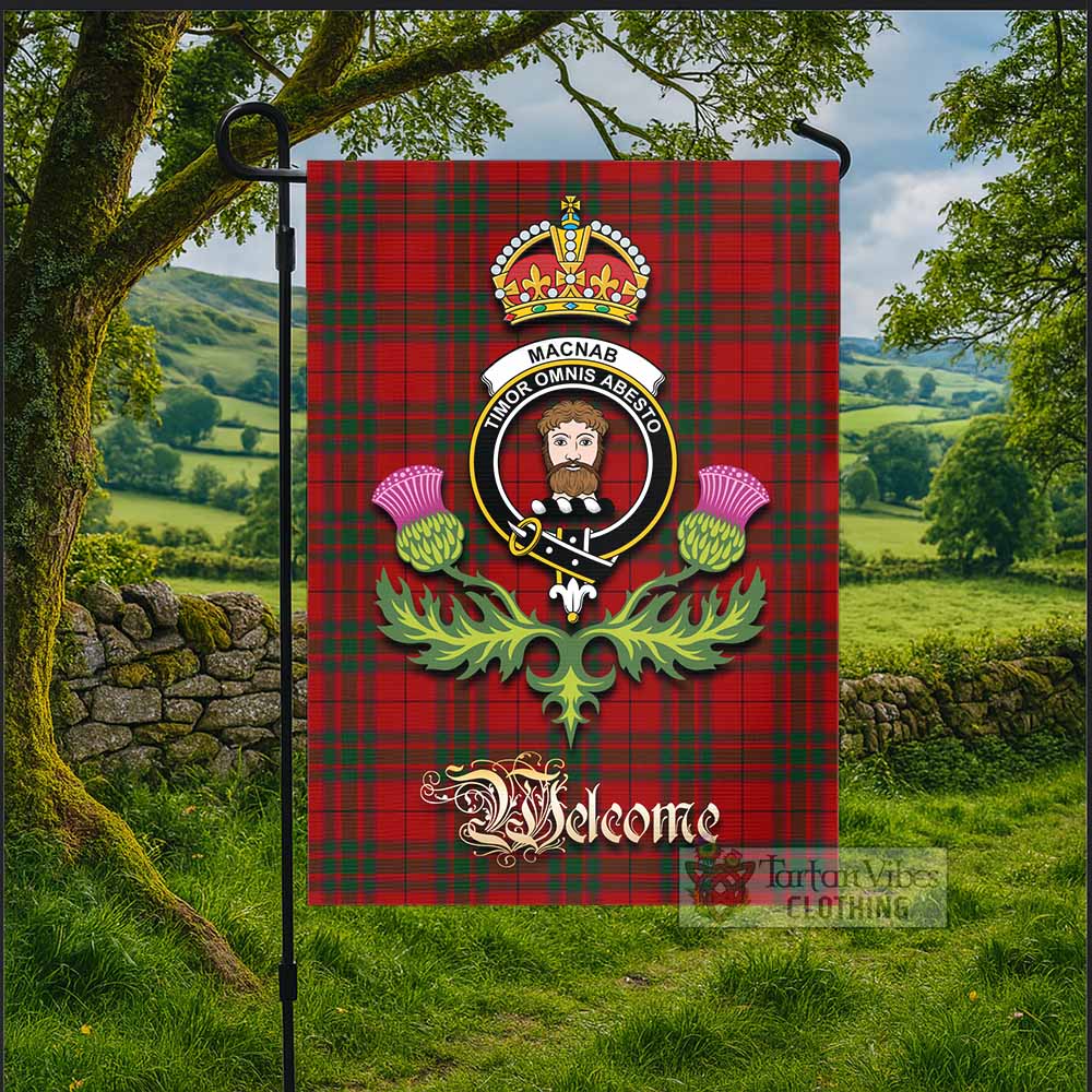 MacNab (McNab) Tartan Family Crest Garden Flag Royal Thistle Welcome Style - Tartan Vibes Clothing