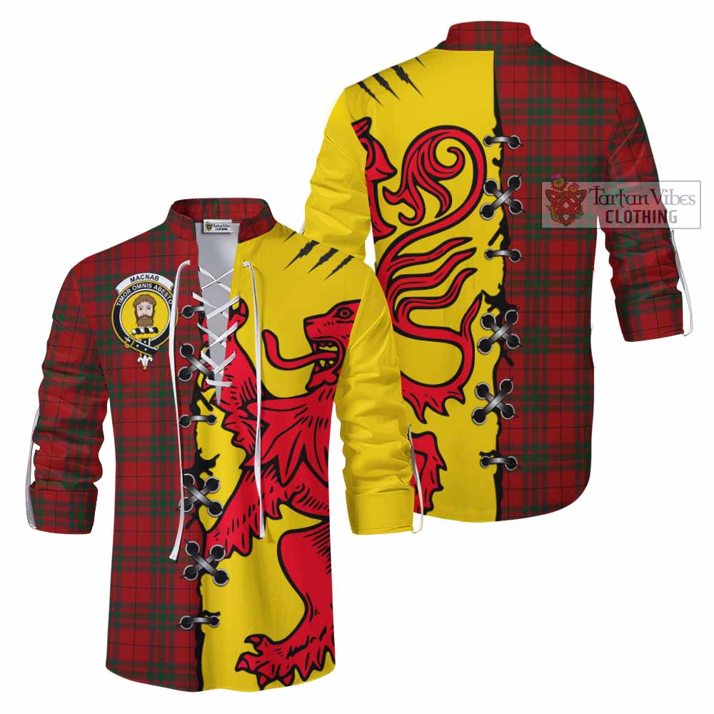 MacNab (McNab) Tartan Family Crest Ghillie Kilt Shirt Lion Rampant Honor - Tartan Vibes Clothing