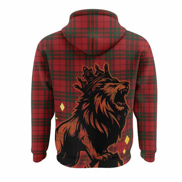 MacNab (McNab) Tartan Family Crest Hoodie Crowned Lion Roaring