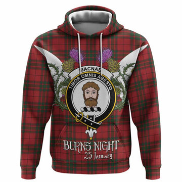 MacNab (McNab) Tartan Family Crest Hoodie Scottish Burns Night Thistle Floral