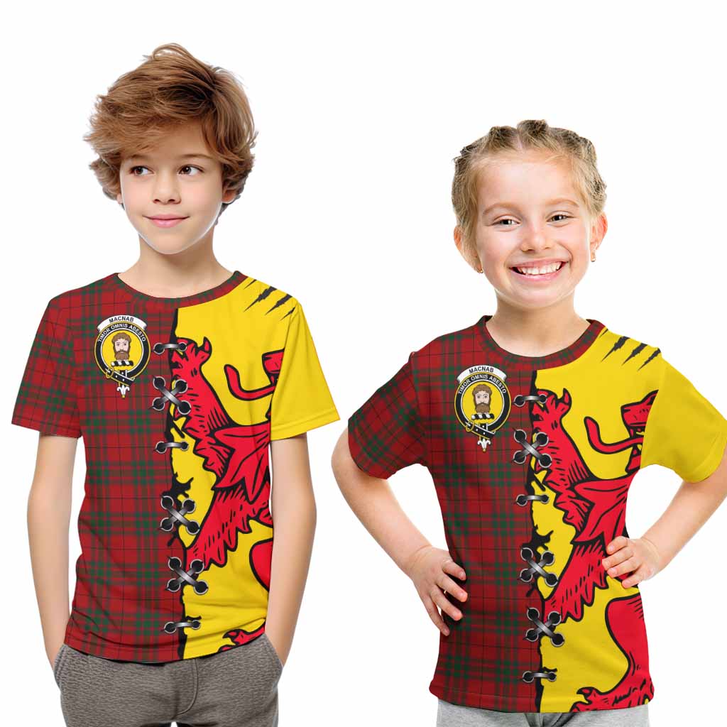 MacNab (McNab) Tartan Family Crest Kid T-shirt Lion Rampant Honor - Tartan Vibes Clothing