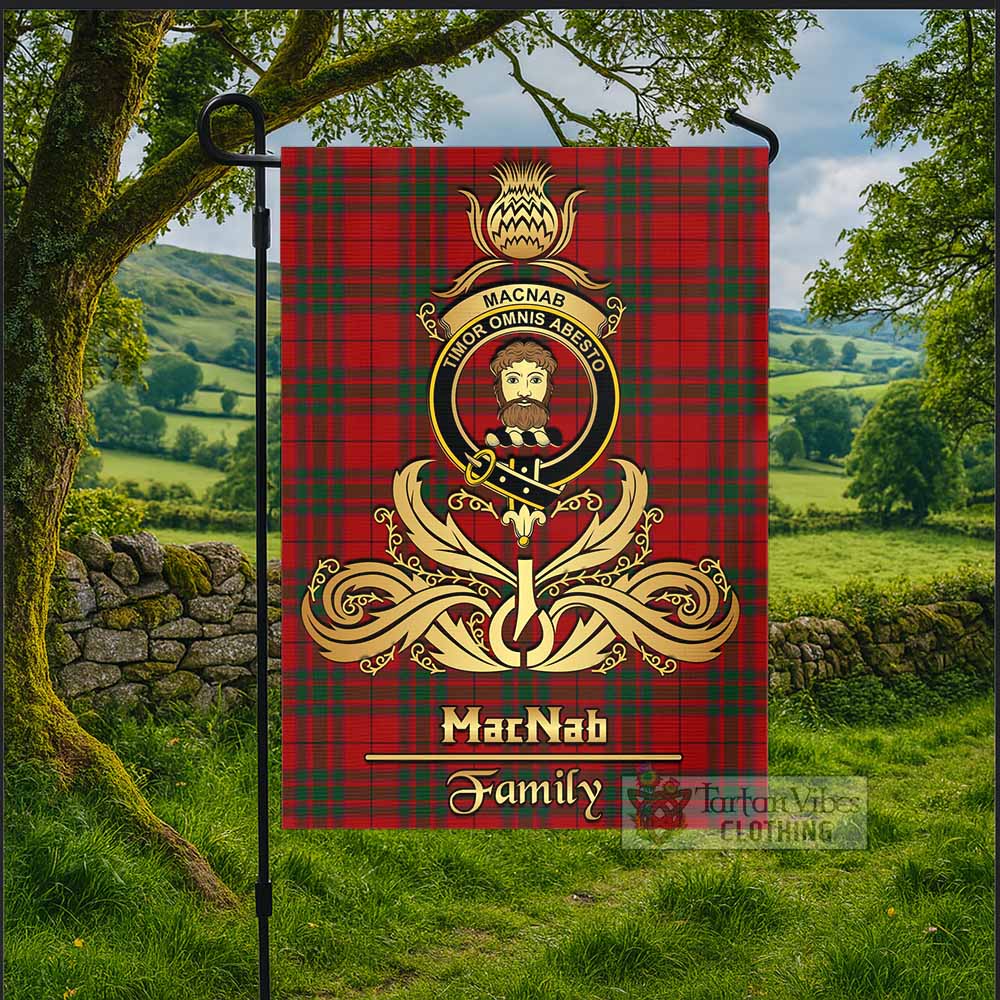 MacNab (McNab) Tartan Garden Flag with Highland Thistle Cherish Family Crest Style - Tartan Vibes Clothing
