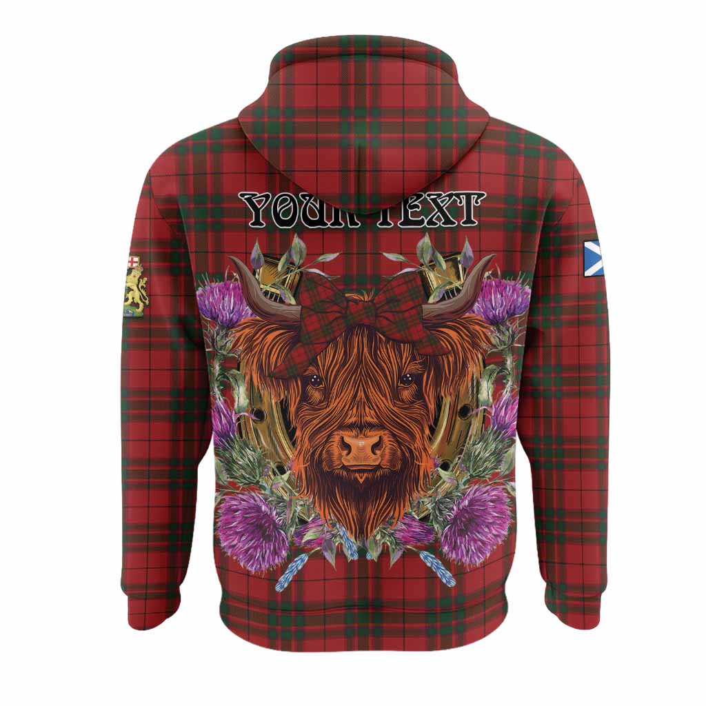MacNab (McNab) Tartan Hoodie Scottish Thistle Heilan Coo