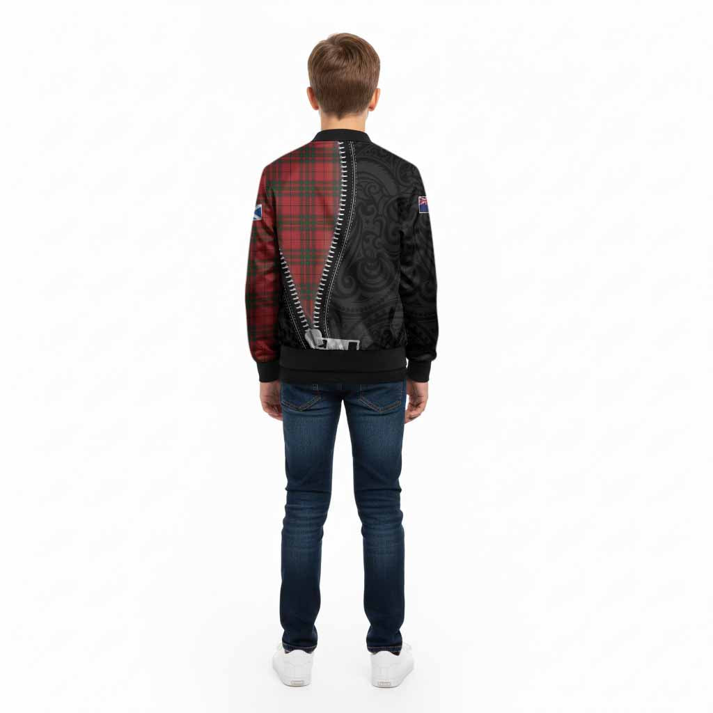 MacNab (McNab) Tartan Kid Bomber Jacket New Zealand Pattern Unique Zipper Stylized