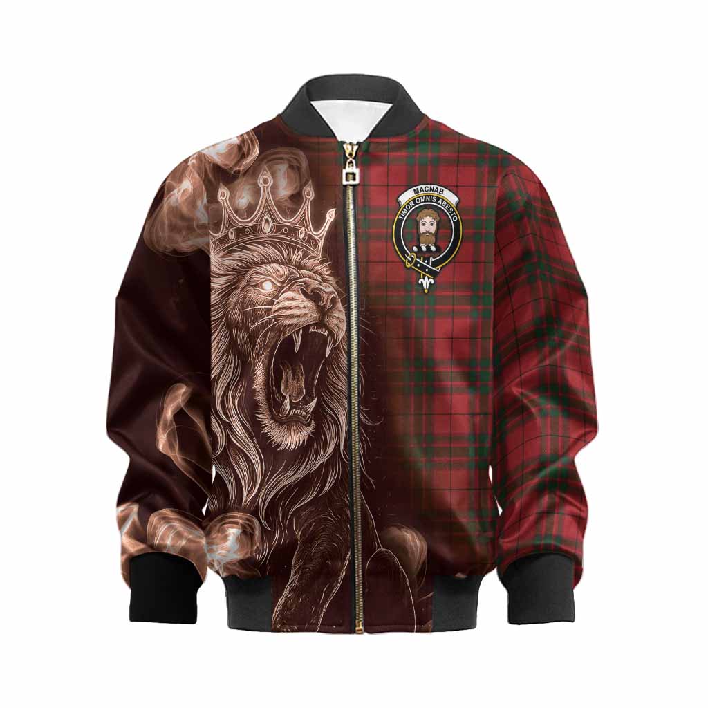 MacNab (McNab) Tartan Kid Bomber Jacket Roaring Lion Heritage