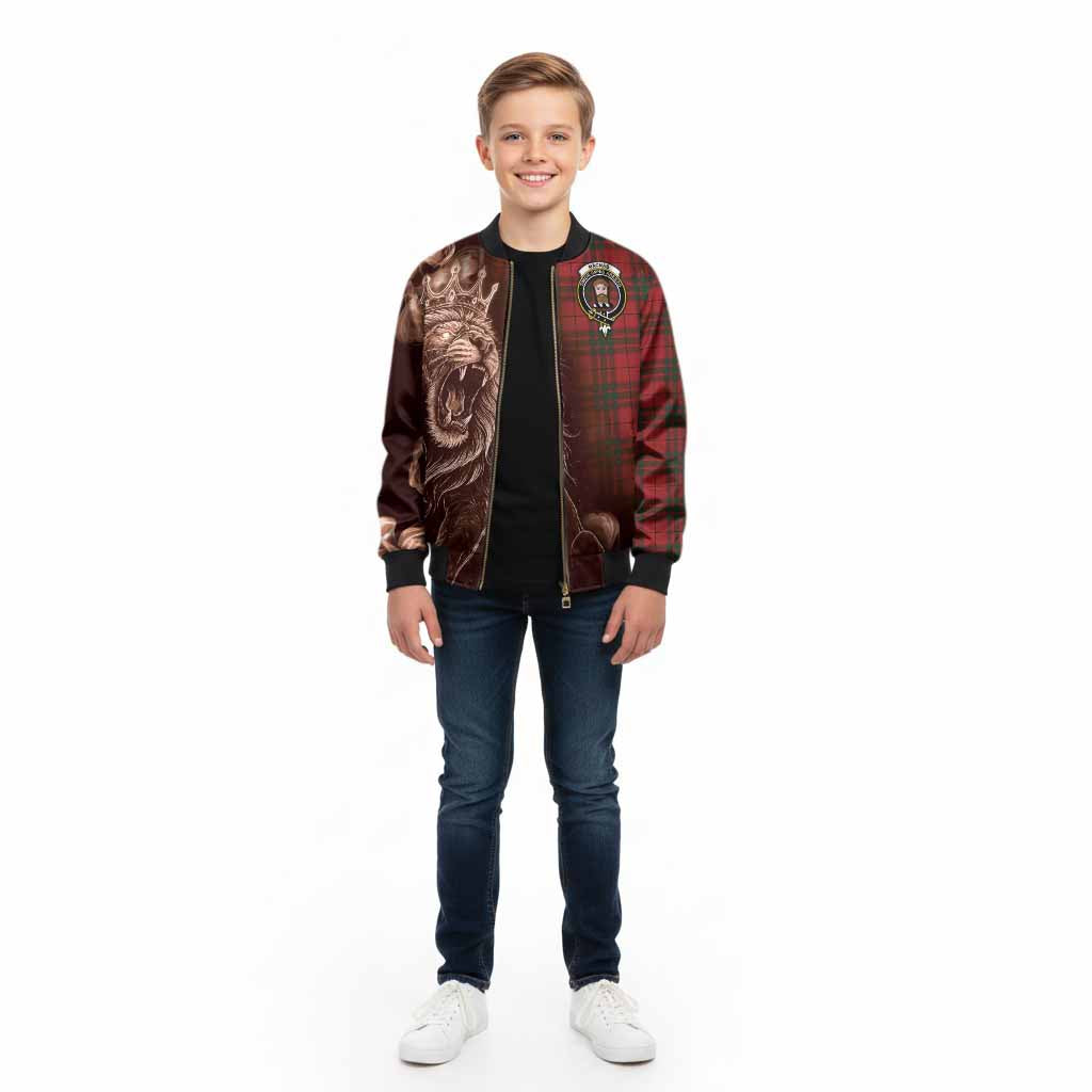 MacNab (McNab) Tartan Kid Bomber Jacket Roaring Lion Heritage