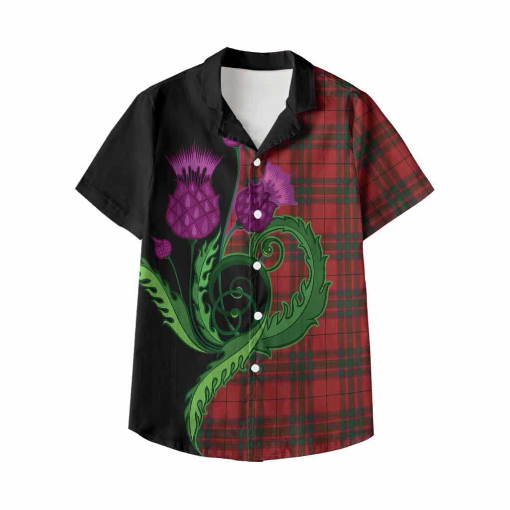 MacNab (McNab) Tartan Kid Hawaiian Shirt Traditional Scottish Thistle