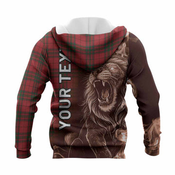 MacNab (McNab) Tartan Knitted Hoodie Roaring Lion Heritage