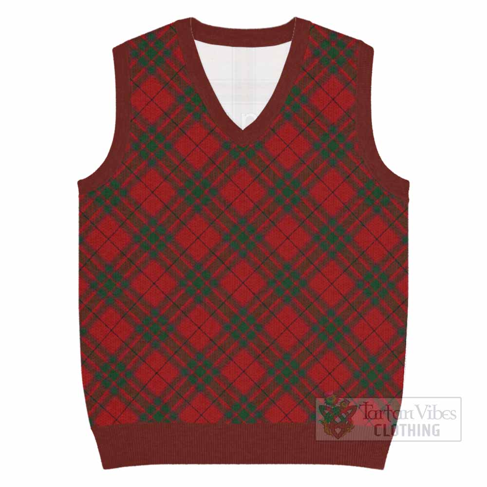 MacNab (McNab) Tartan  Knitted V-Neck Vest Cross Style