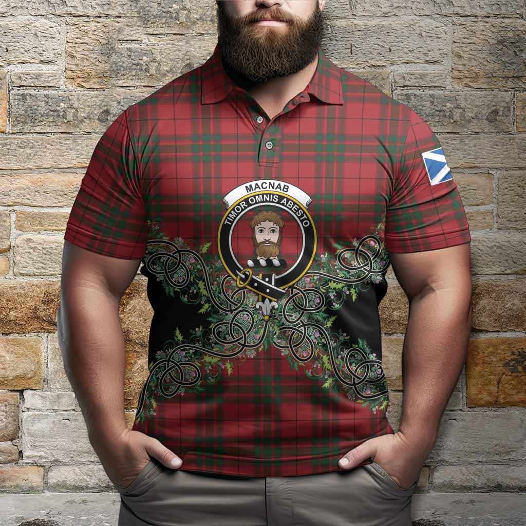 MacNab (McNab) Tartan Polo Shirt Thistle Scottish Spirit