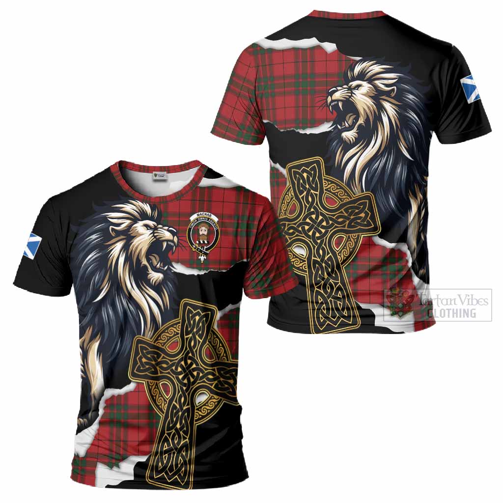 MacNab (McNab) Tartan Scottish T-Shirt Lion Celtic Heritage