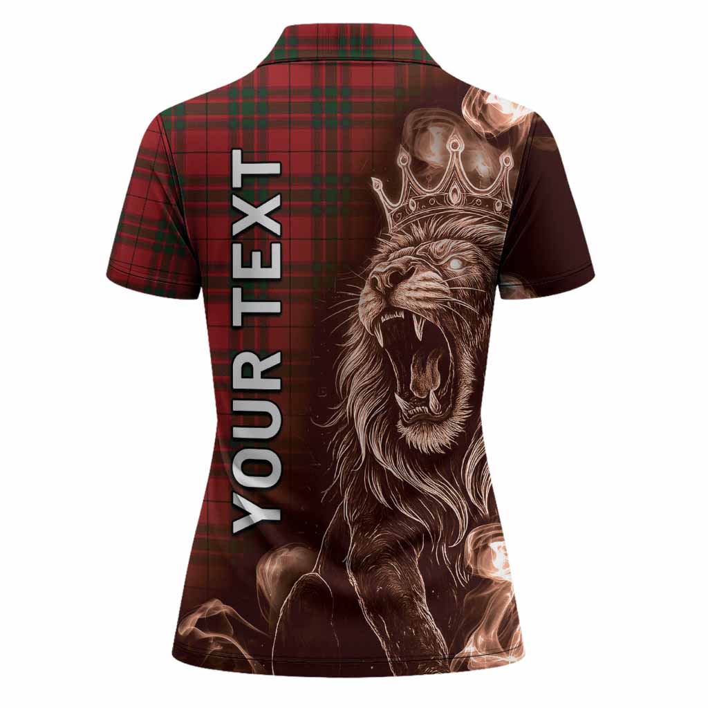 MacNab (McNab) Tartan Women Polo Shirt Roaring Lion Heritage