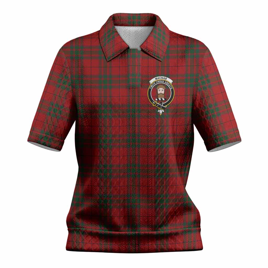MacNab (McNab) Tartan Women’s Polo Sweater Top with Family Crest