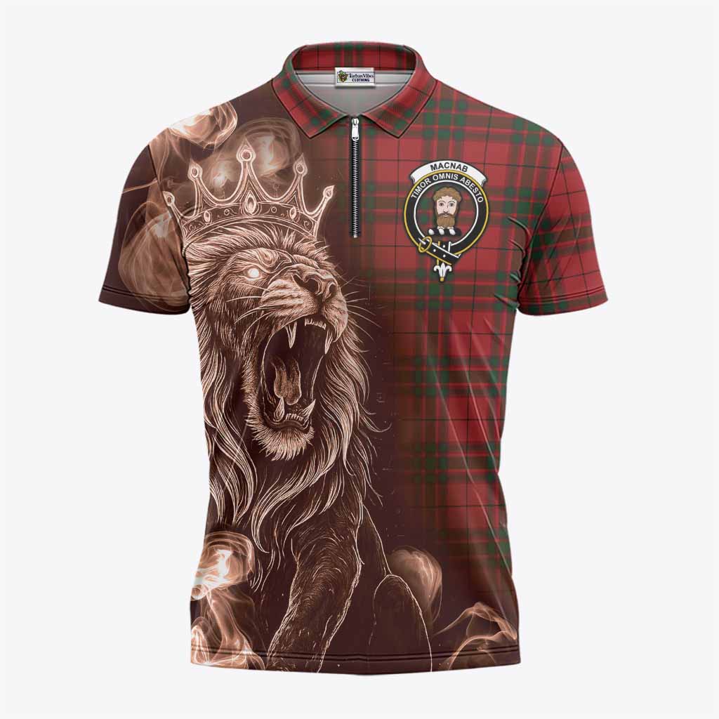 MacNab (McNab) Tartan Zipper Polo Shirt Roaring Lion Heritage