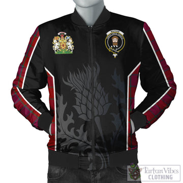 MacNab Old Tartan Bomber Jacket with Family Crest and Scottish Thistle Vibes Sport Style