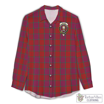 MacNab Old Tartan Womens Casual Shirt with Family Crest