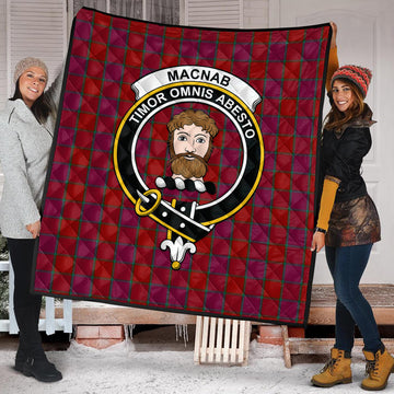 MacNab Old Tartan Quilt with Family Crest