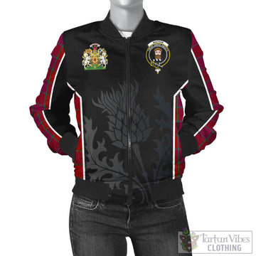 MacNab Old Tartan Bomber Jacket with Family Crest and Scottish Thistle Vibes Sport Style