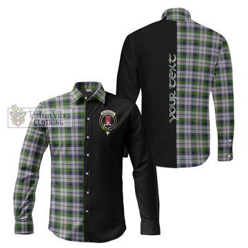 MacNachten Dress Tartan Long Sleeve Button Shirt with Family Crest and Half Of Me Style Men's Shirt S - Tartanvibesclothing Shop