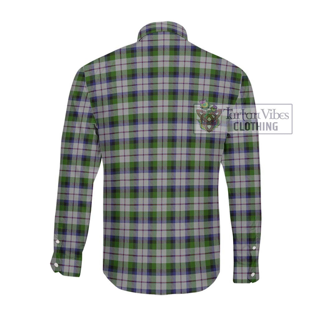 Macnaghten Dress Tartan Long Sleeve Button Shirt with Family Crest DNA In Me Style - Tartanvibesclothing Shop