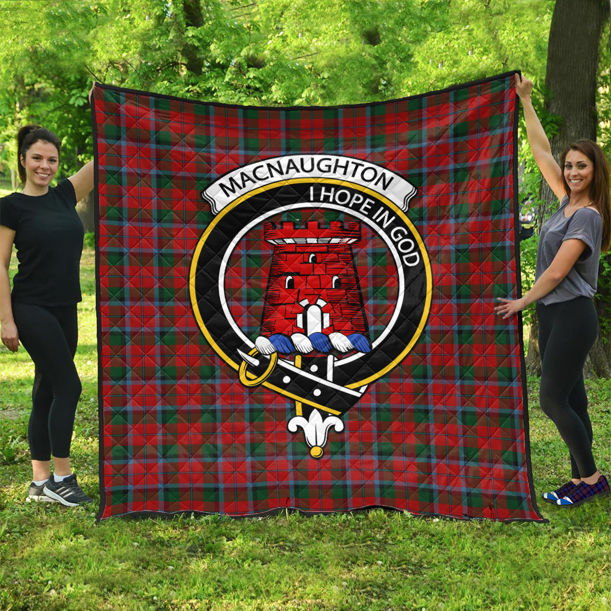 MacNaughton Modern Tartan Crest Sweatshirt