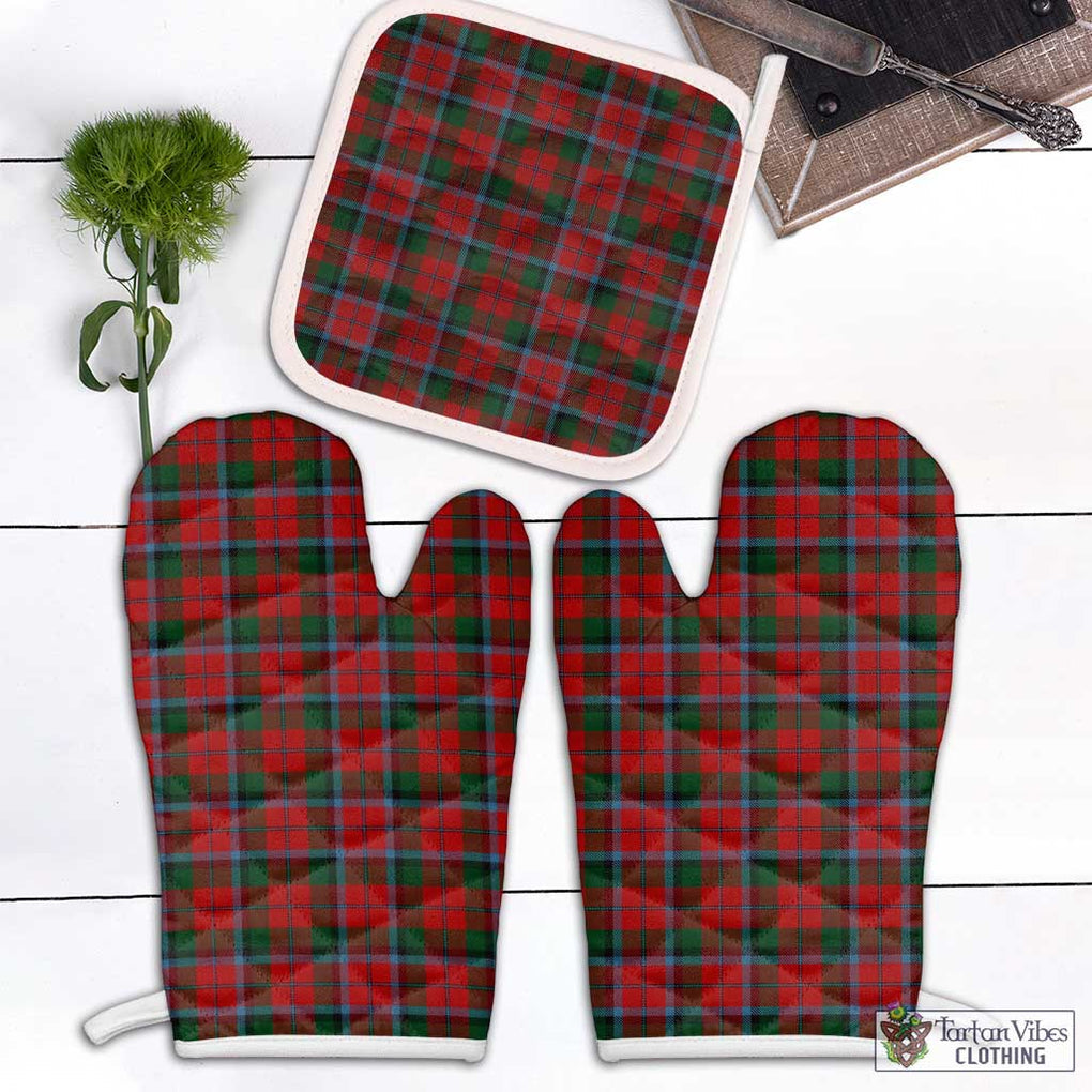 MacNaughton (McNaughton) Tartan Combo Oven Mitt & Pot-Holder Combo 1 Oven Mitt & 1 Pot-Holder White - Tartan Vibes Clothing