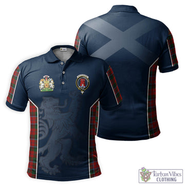 MacNaughton (McNaughton) Tartan Men's Polo Shirt with Family Crest and Lion Rampant Vibes Sport Style
