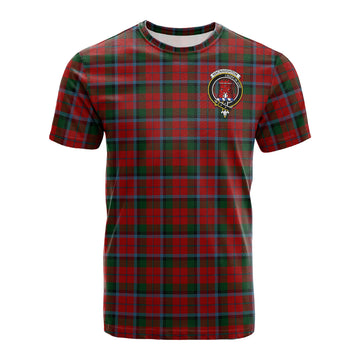 MacNaughton (McNaughton) Tartan T-Shirt with Family Crest - Tartan Vibes Clothing