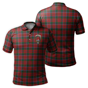 MacNaughton (McNaughton) Tartan Men's Polo Shirt with Family Crest