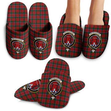 MacNaughton Tartan Home Slippers with Family Crest