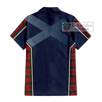 MacNaughton (McNaughton) Tartan Short Sleeve Button Shirt with Family Crest and Lion Rampant Vibes Sport Style - Tartan Vibes Clothing
