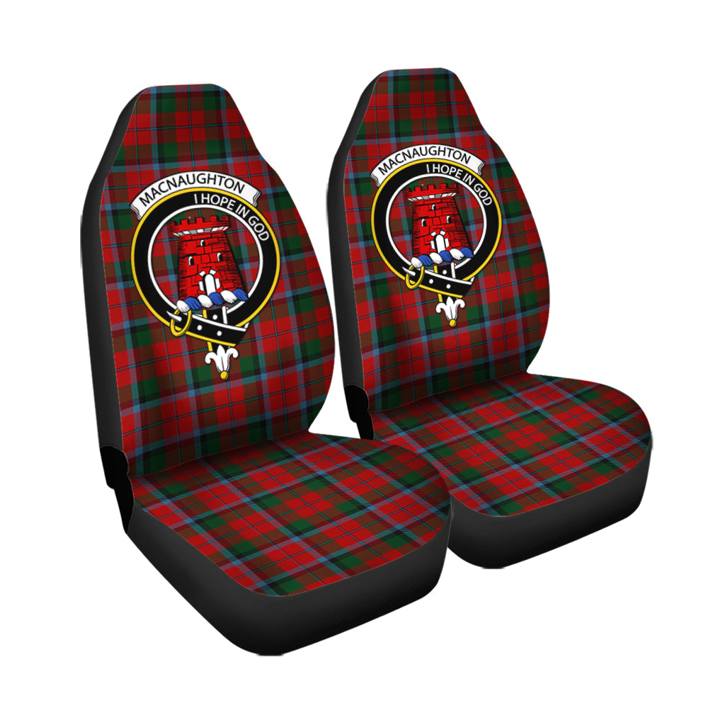 MacNaughton Tartan Car Seat Cover with Family Crest - Tartanvibesclothing