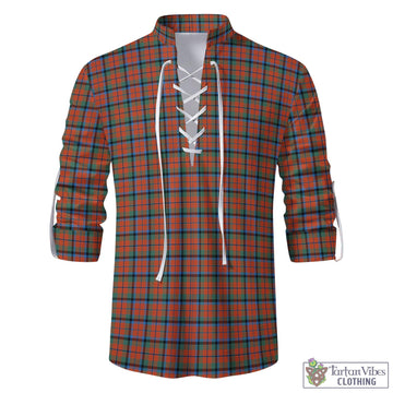 MacNaughton Ancient Tartan Men's Scottish Traditional Jacobite Ghillie Kilt Shirt