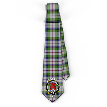 MacNaughton Dress Tartan Classic Necktie with Family Crest