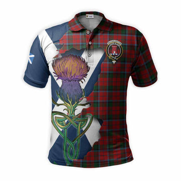 MacNaughton (McNaughton) Tartan Family Crest Polo Shirt Scottish Thistle Celtic Inspired