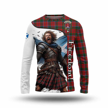Tartan Vibes Clothing MacNaughton (McNaughton) Crest Tartan Long Sleeve T-Shirt Inspired by the Freedom of Scottish Warrior