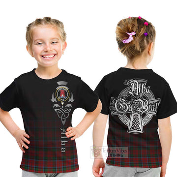 MacNaughton (McNaughton) Tartan Kid T-Shirt Featuring Alba Gu Brath Family Crest Celtic Inspired