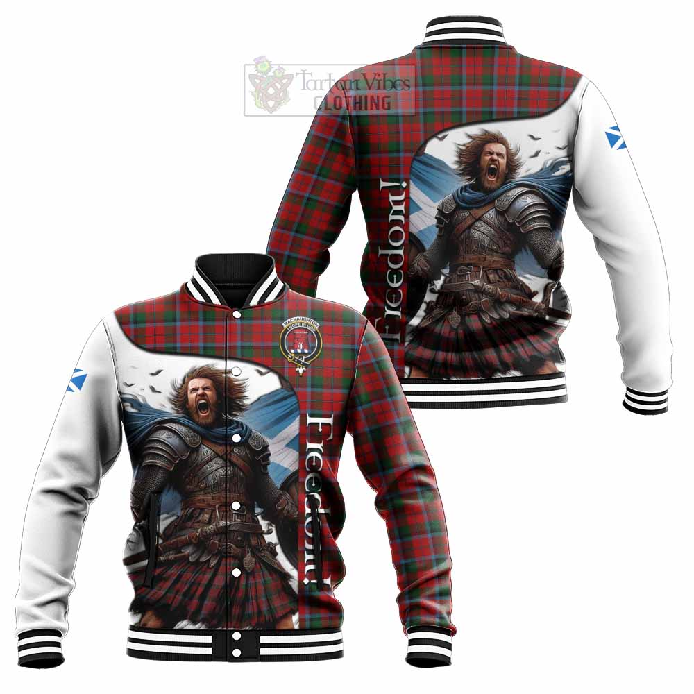 MacNaughton (McNaughton) Crest Tartan Baseball Jacket Inspired by the Freedom of Scottish Warrior - Tartan Vibes Clothing