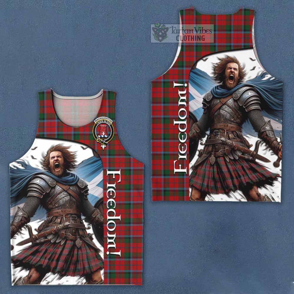 Tartan Vibes Clothing MacNaughton (McNaughton) Crest Tartan Men's Tank Top Inspired by the Freedom of Scottish Warrior